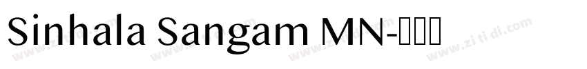 Sinhala Sangam MN字体转换